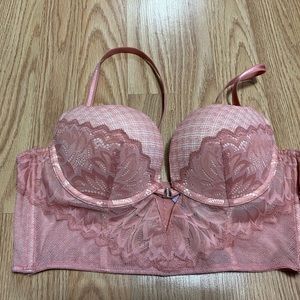 💋Women's 34C Adore Me Mauve Pink Sexy Push Up Bralette💋